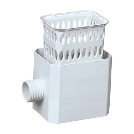Flex-A-Spout Amerimax 2.5 in. H X 4.25 in. W X 4.75 in. L White Plastic Rainwater Colander 37042